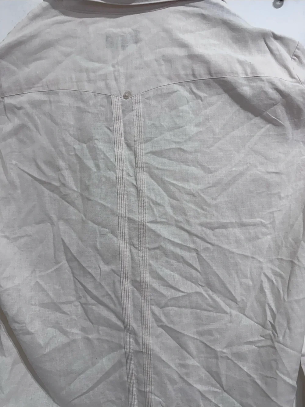 Classic Fernando Pena Men's Casual Button-Down Shirt in Off-White - Picture 3 of 6